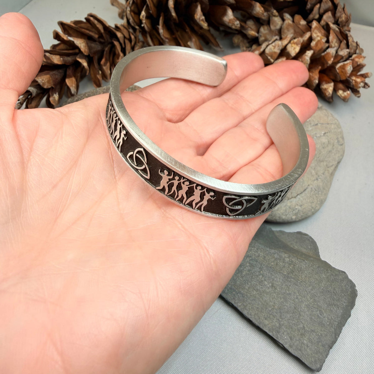 Celtic Sisters Trinity Knot Bracelet - Handmade in the U.S.A.