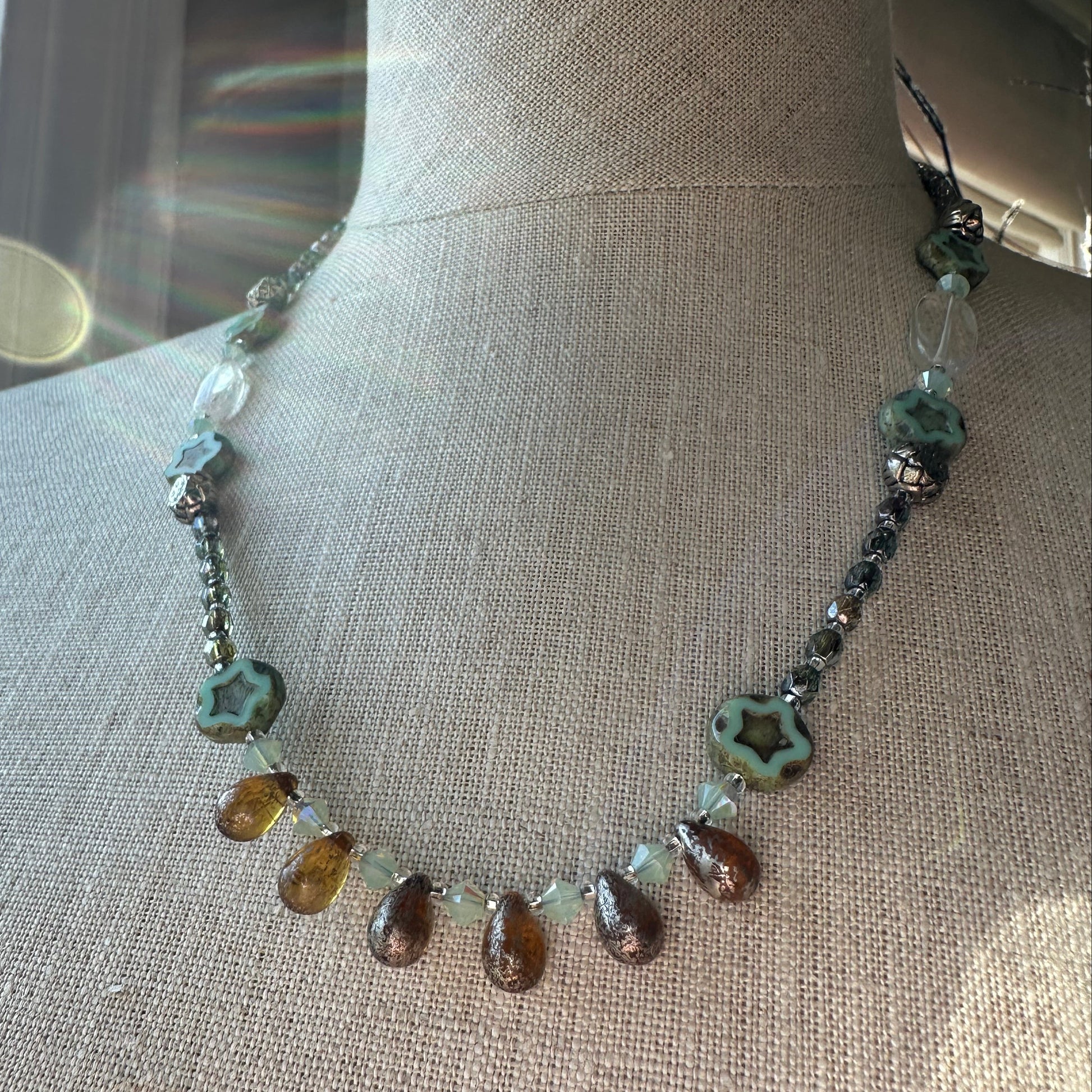 Lotus Dawn Crystal Necklace — view 8
