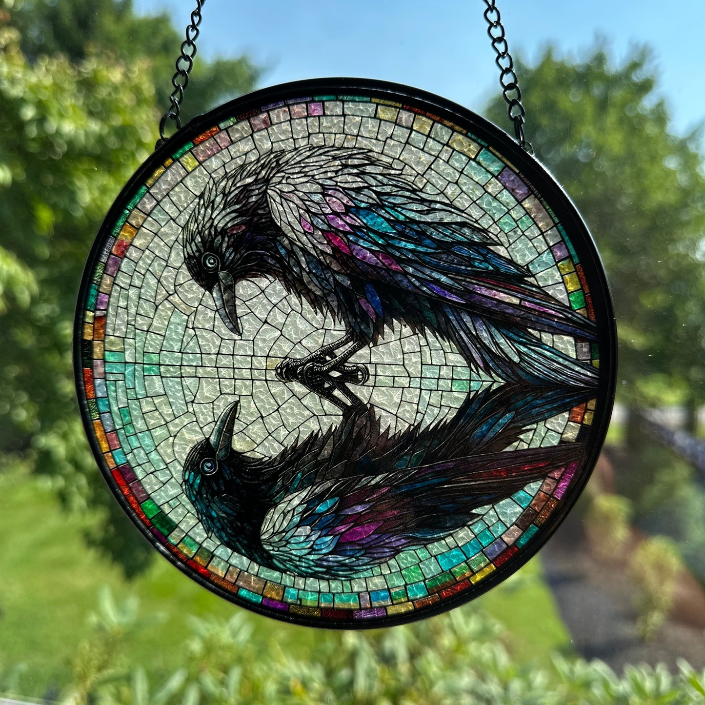 Reflections Raven Suncatcher