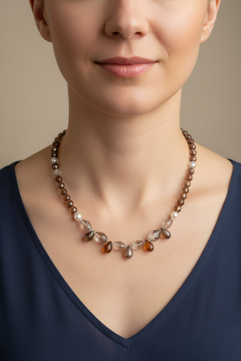 Autumn Whisper Crystal Necklace — view 3