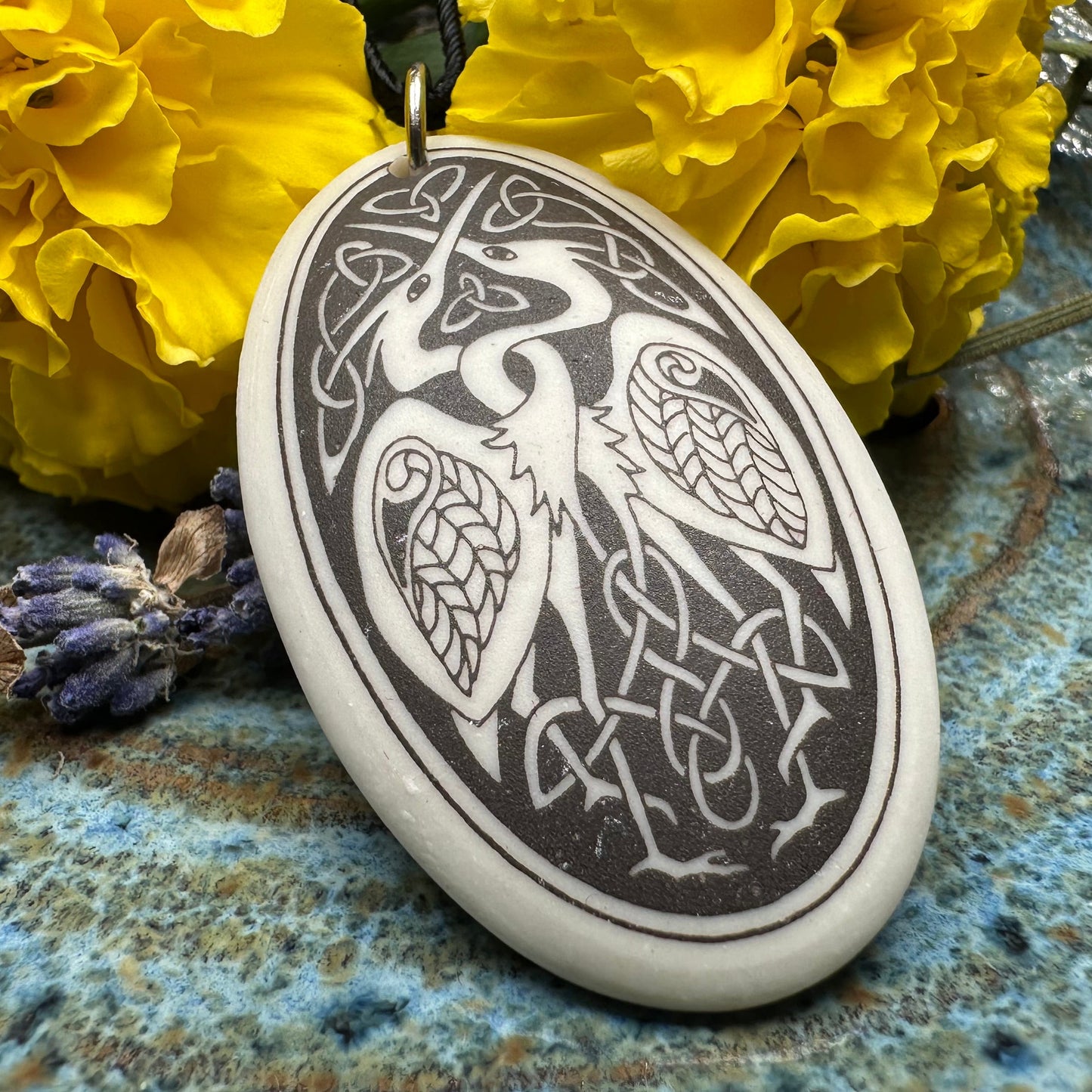 Artisan Celtic Birds Necklace - Handmade in the U.S.A.