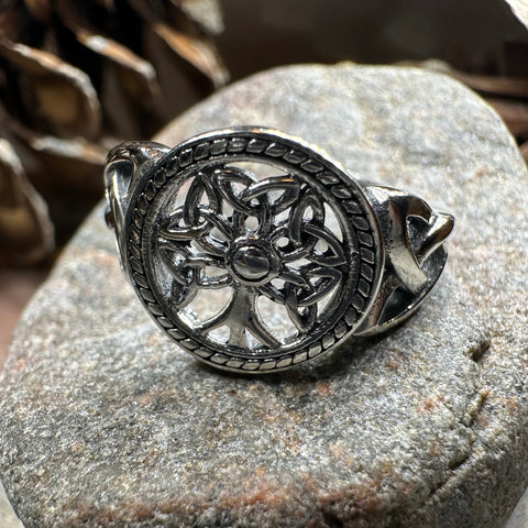 Load image into Gallery viewer, Signet Tree of Life Ring

