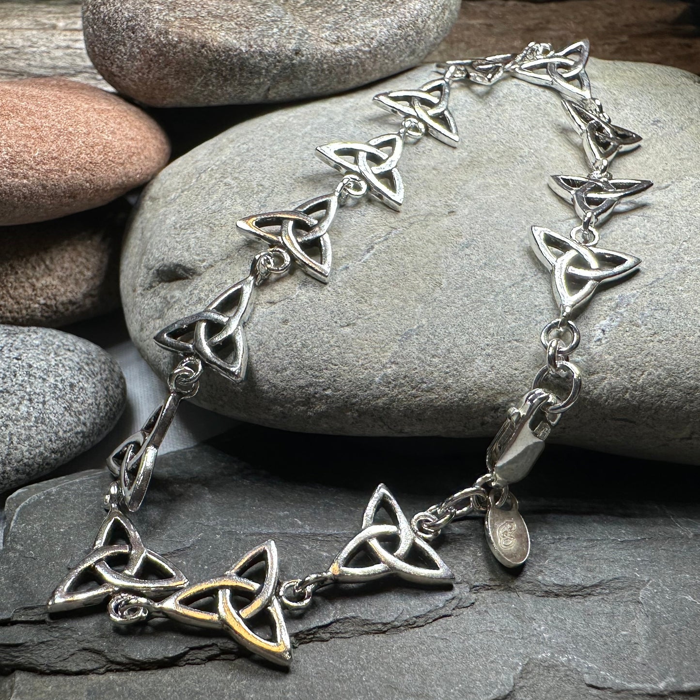 Irena Celtic Trinity Knot Bracelet in Sterling Silver