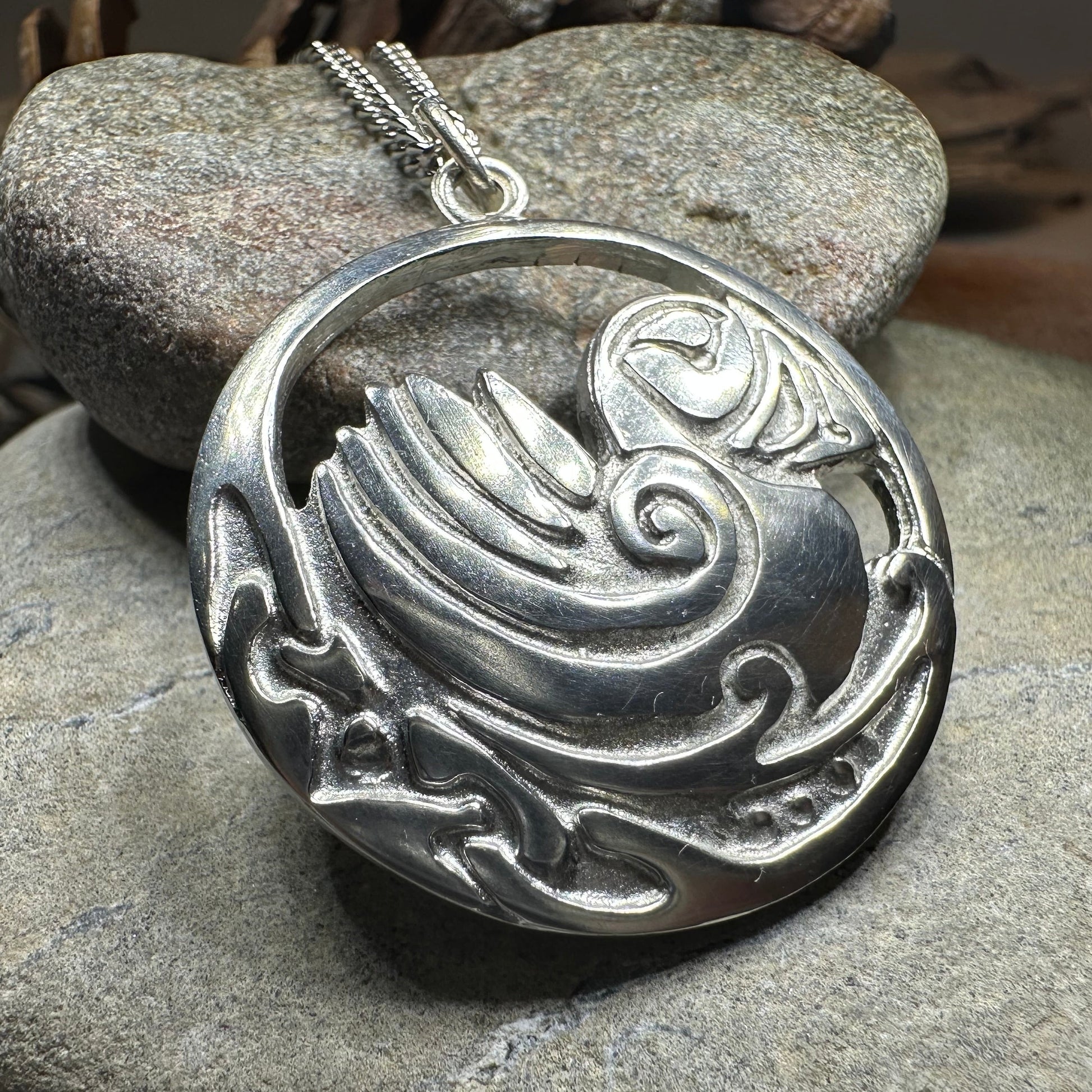 Celtic Puffin Necklace - Handmade in Scotland — view 9