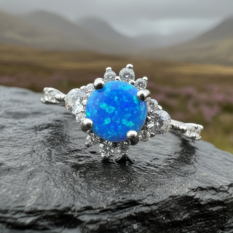 Enchanted Blue Opal Ring