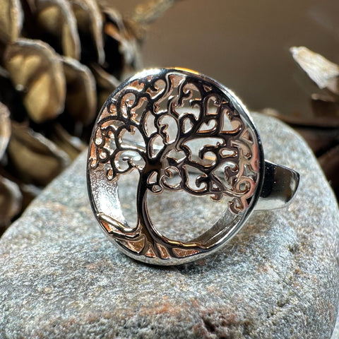 Load image into Gallery viewer, Rose Tree of Life Ring
