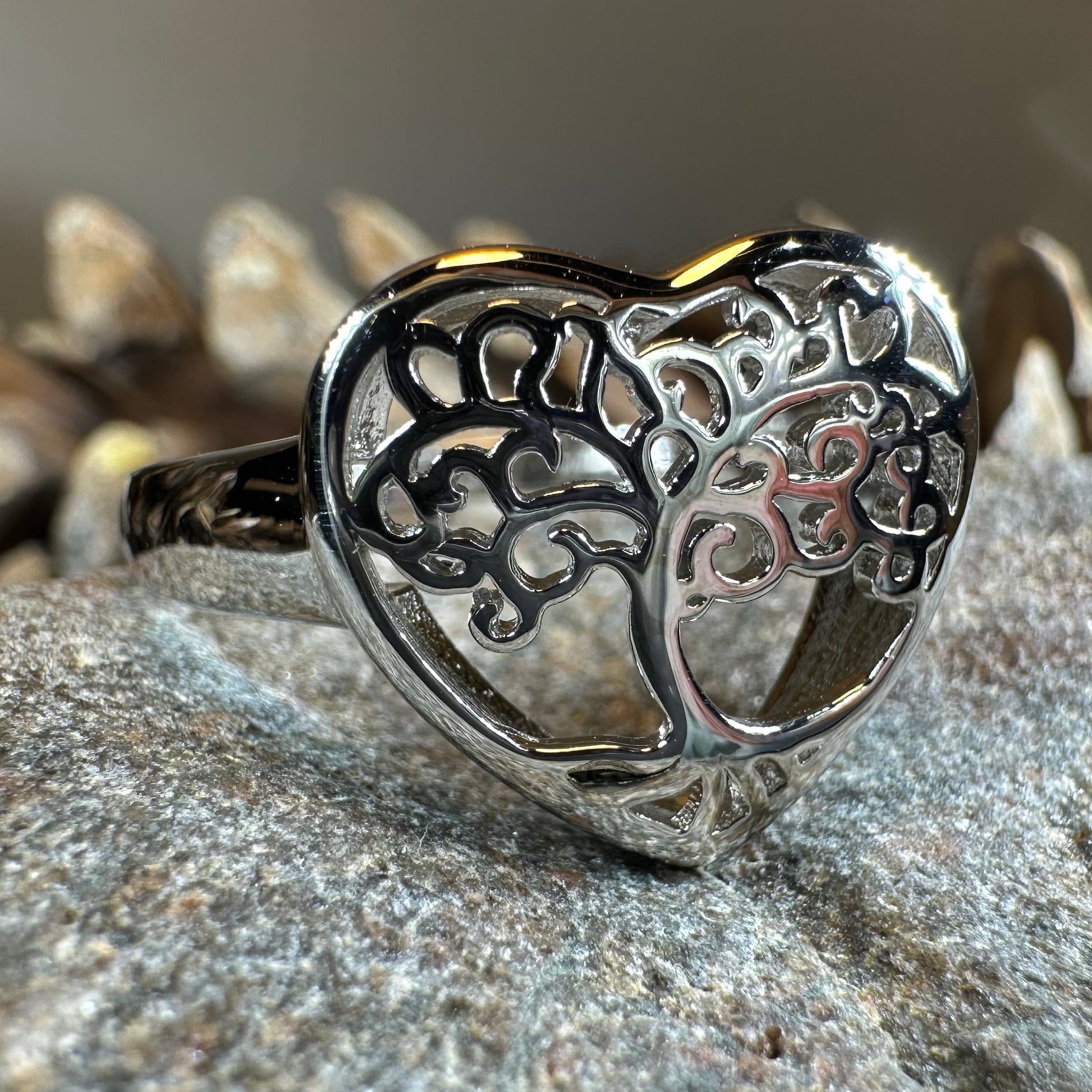 Heart Tree of Life Ring — view 5