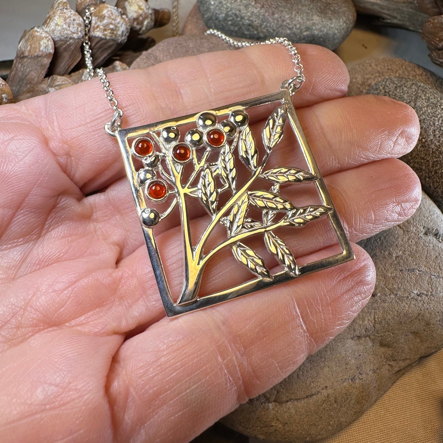 Rowan Tree of Life Necklace - Handmade in Scotland — view 9