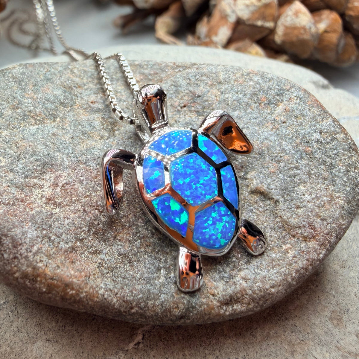 Sarilla Turtle Necklace in Sterling Silver