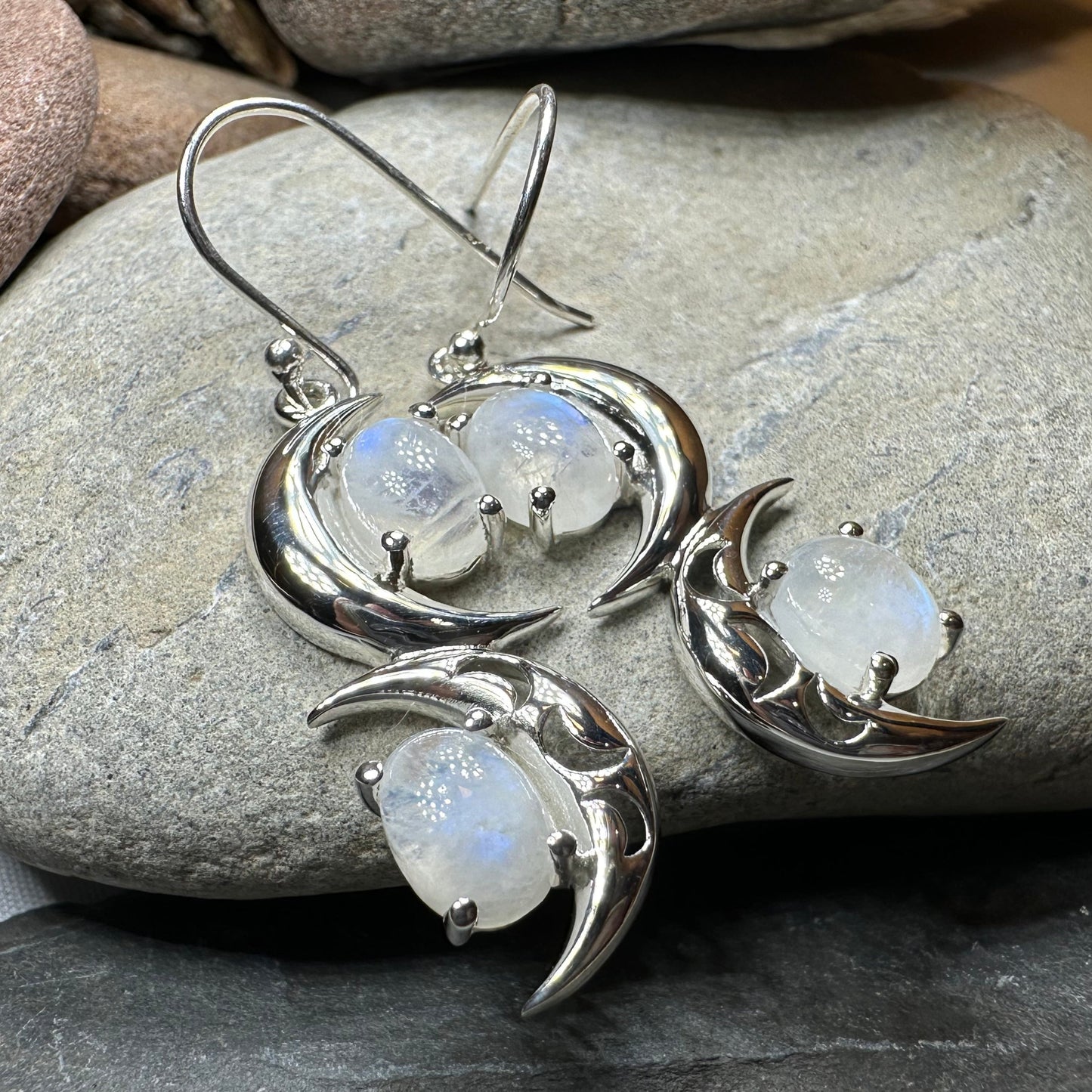 Mystic Dream Moonstone Earrings — view 4