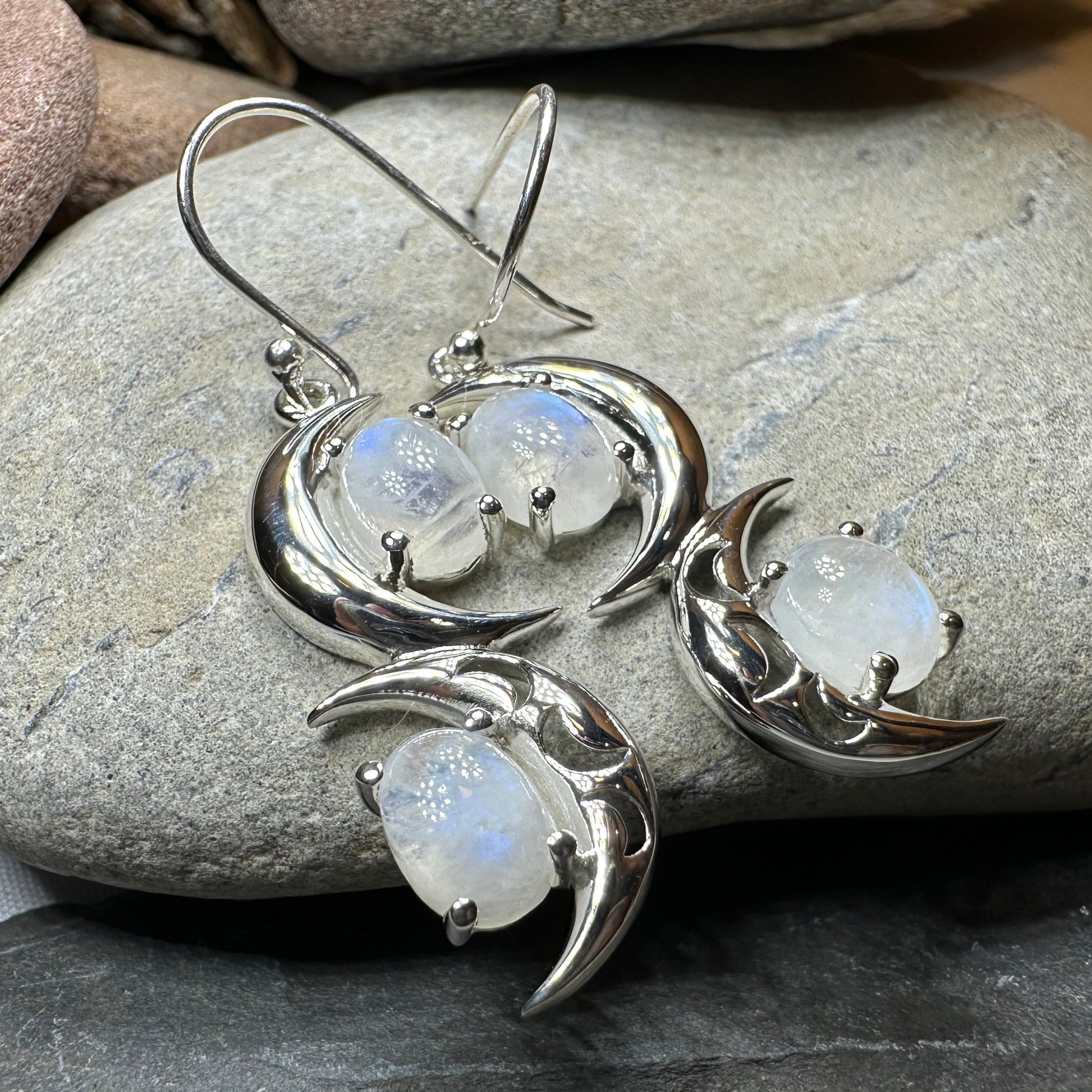 Mystic Dream Moonstone Earrings — view 4