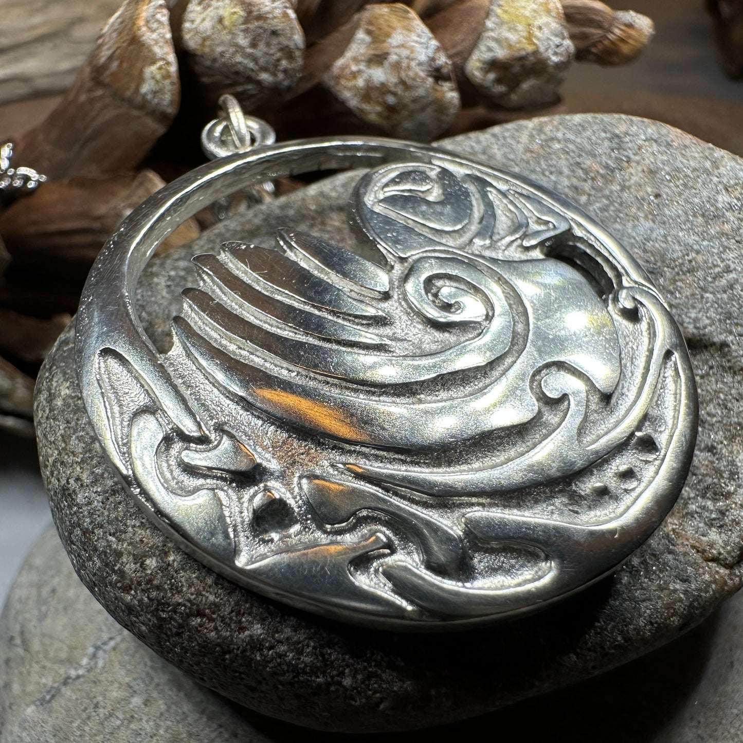 Celtic Puffin Necklace - Handmade in Scotland — view 12