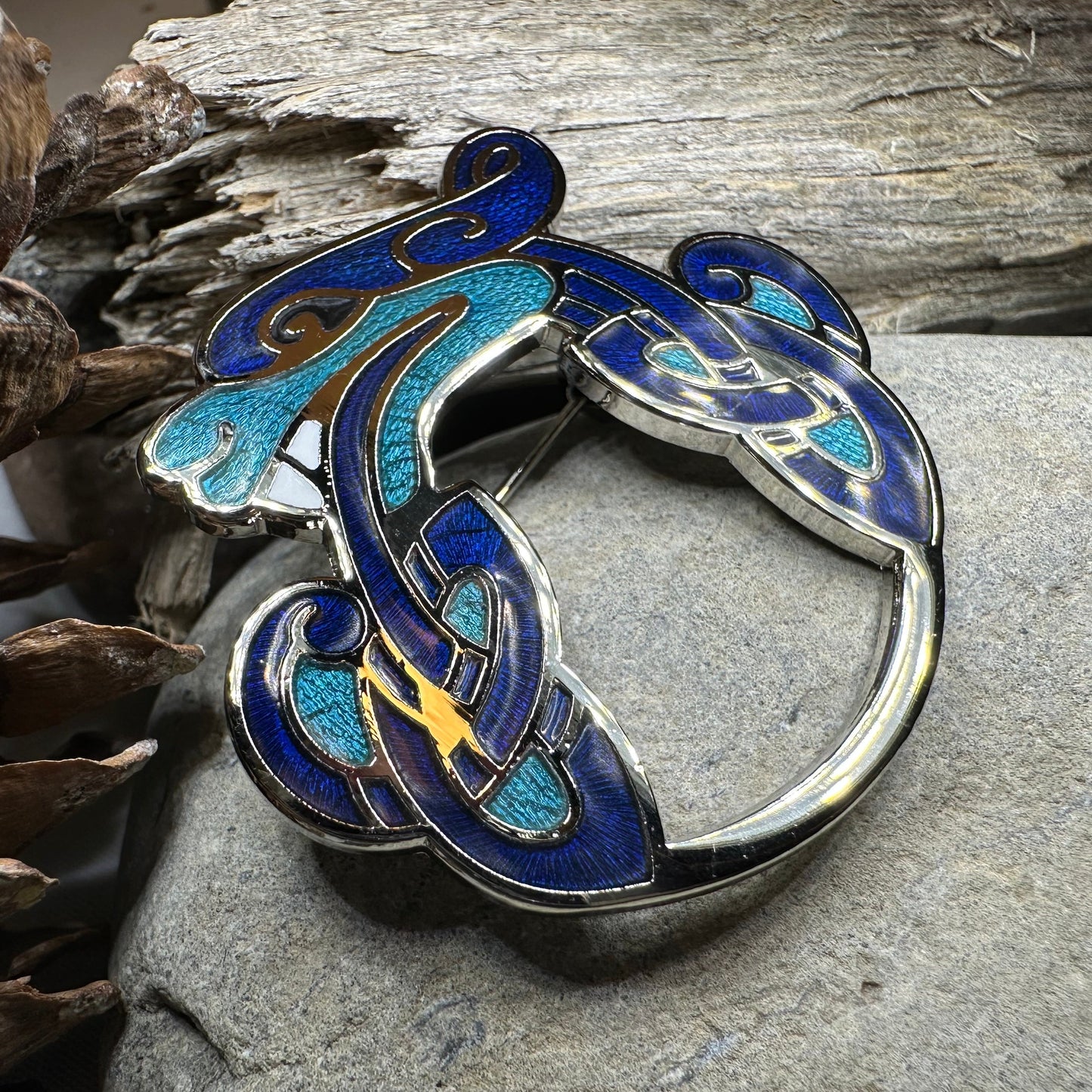 Celtic Dragon Brooch for Men & Women — view 7