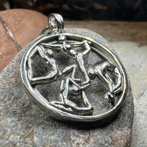 Load image into Gallery viewer, Round Yoga Pose Necklace
