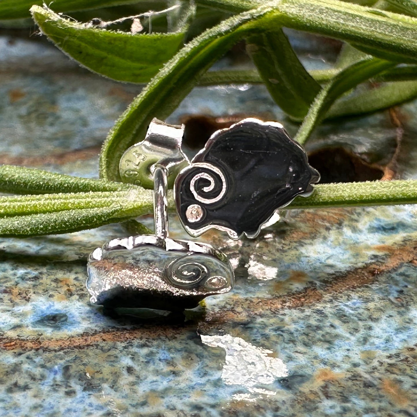 Dorset Sheep Post Earrings in Sterling Silver