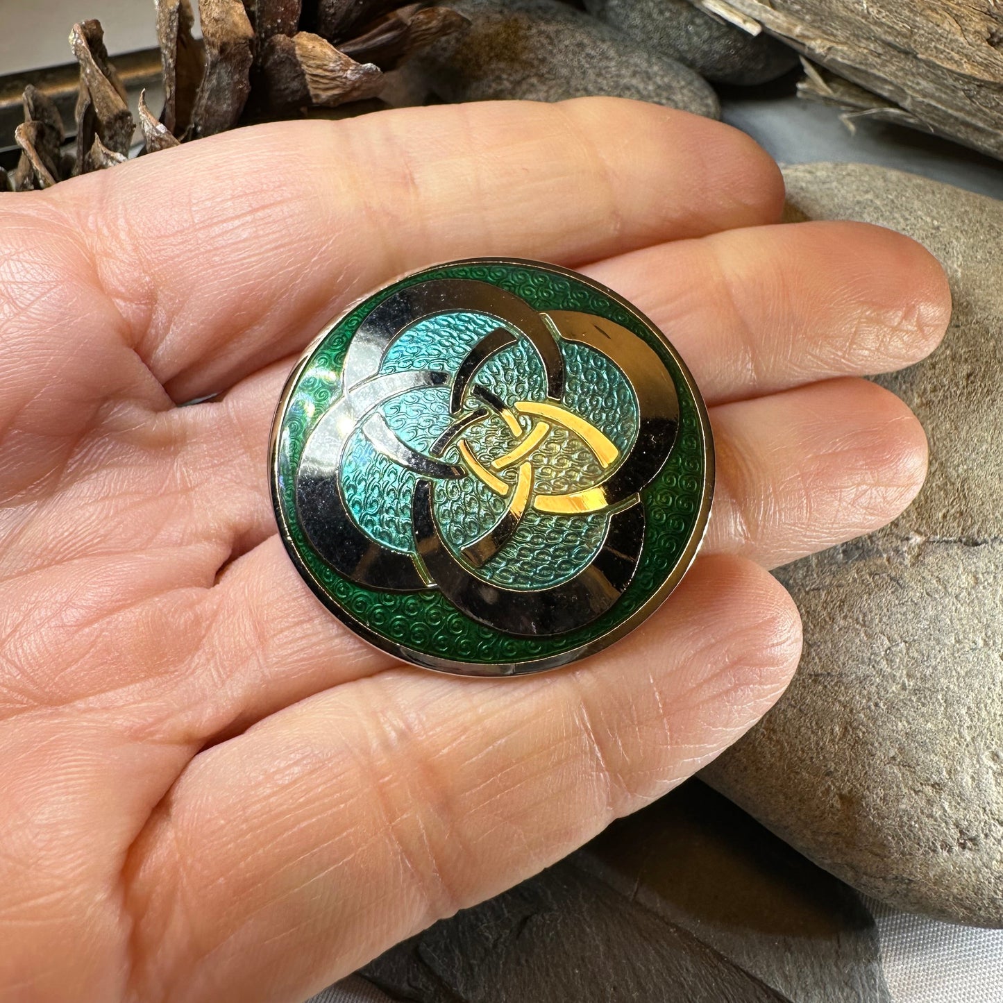 Five Fold Celtic Brooch — view 4