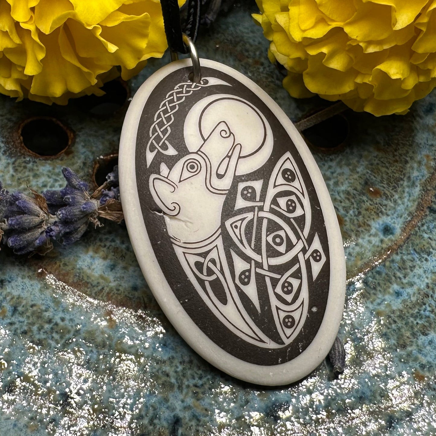 Artisan Celtic Dog Necklace - Handmade in the U.S.A.
