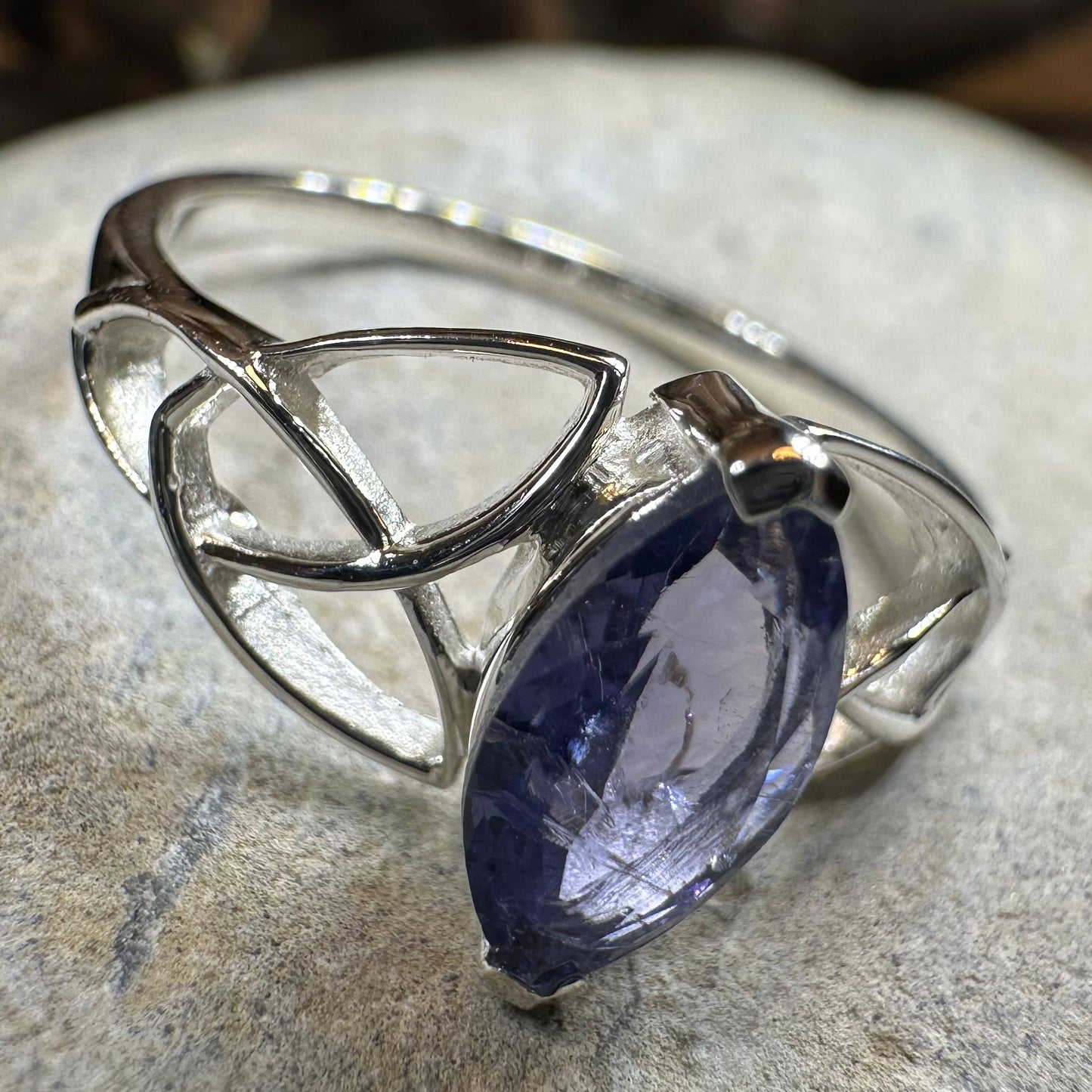 Millicent Celtic Trinity Knot Ring — view 2