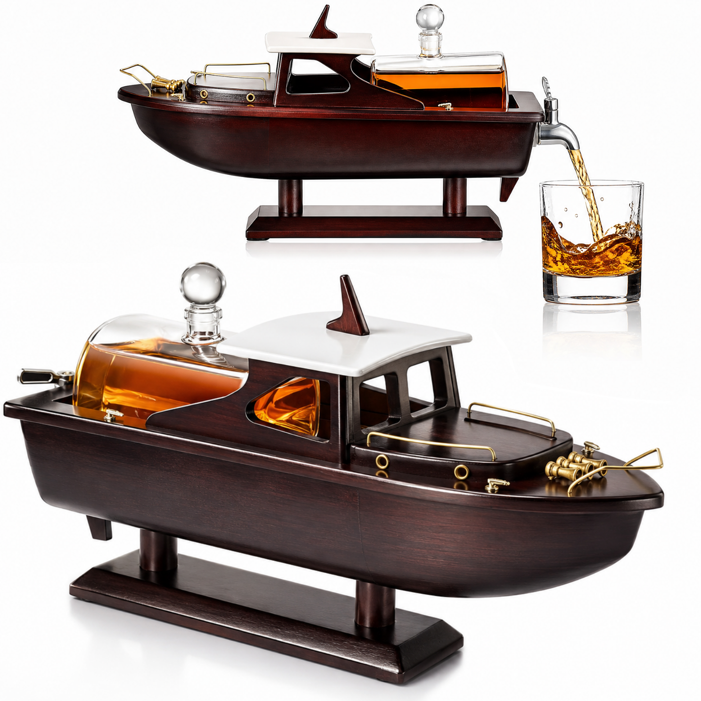 Luxury Speedboat Ship Whiskey Wine Decanter