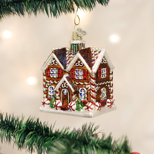 Christmastime Cottage - Handblown Glass