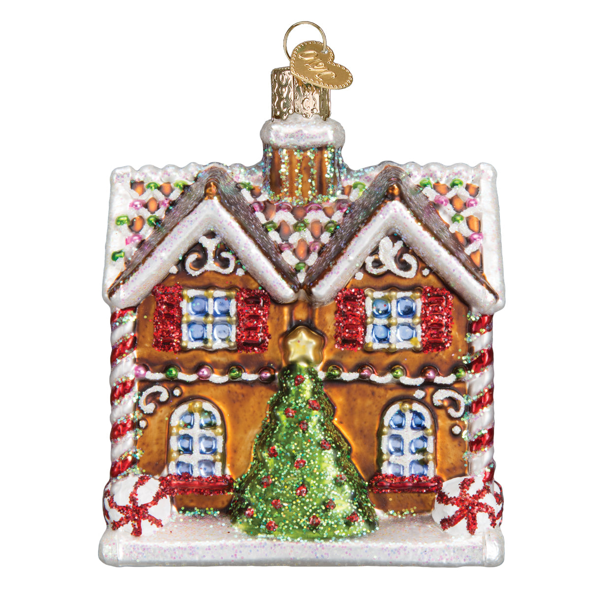 Christmastime Cottage - Handblown Glass