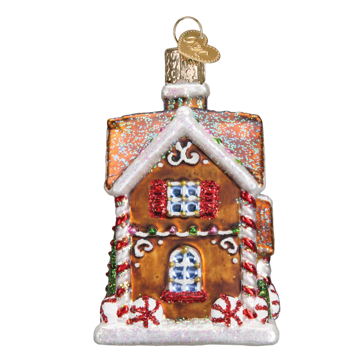 Christmastime Cottage - Handblown Glass