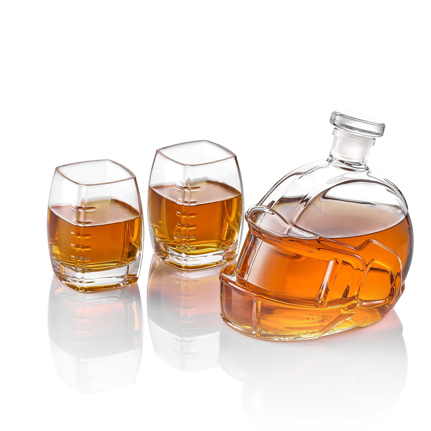Football Whiskey Decanter & Glasses Gift Set