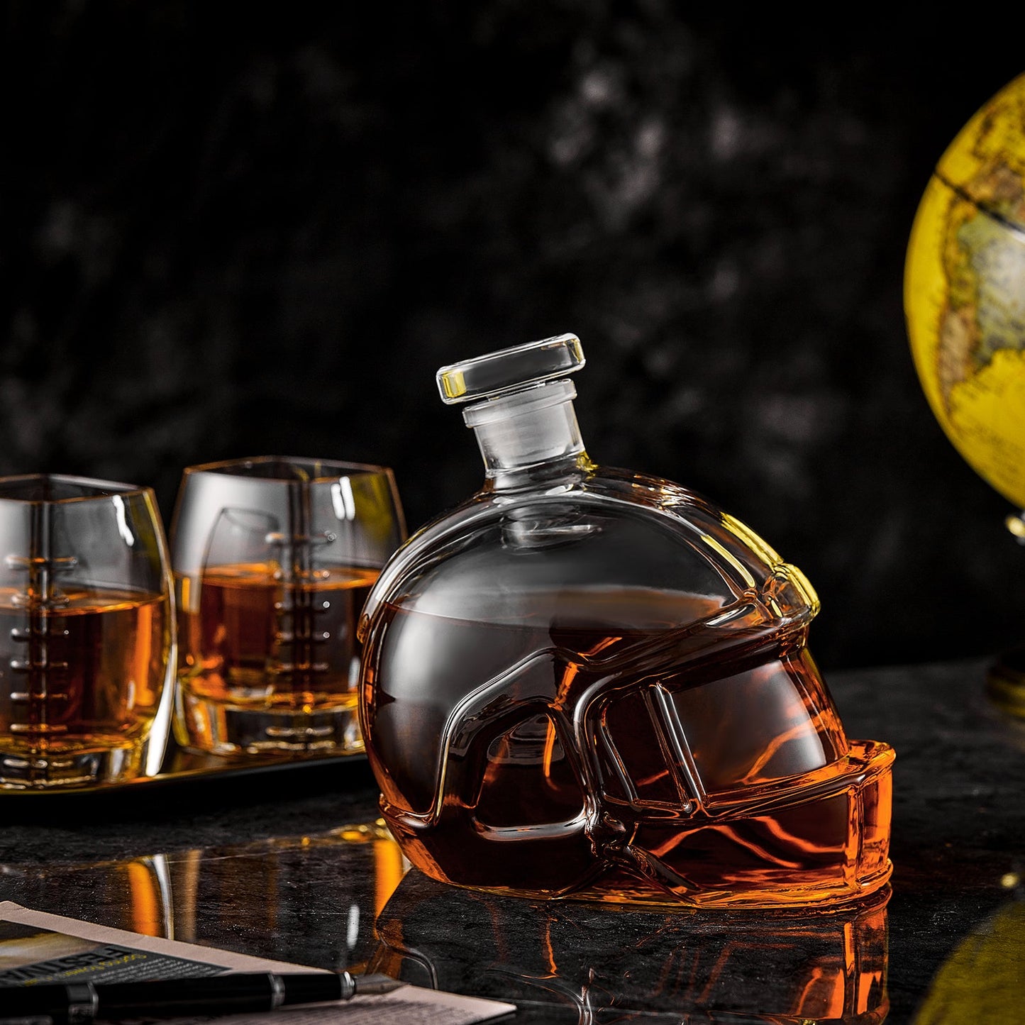 Football Whiskey Decanter & Glasses Gift Set