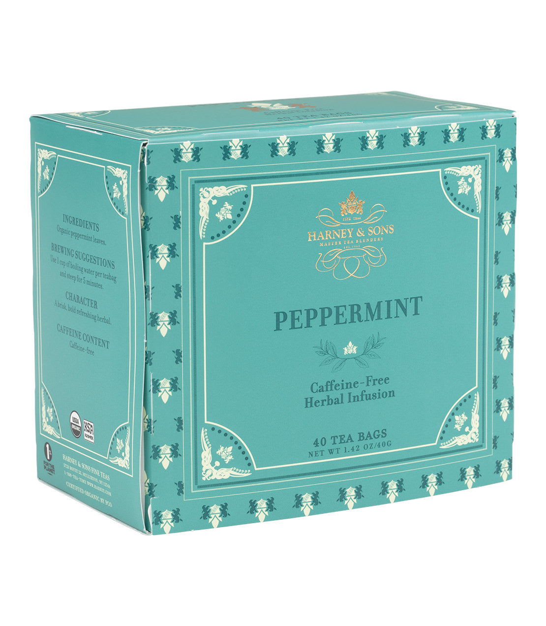 Organic Peppermint Herbal Premium Tea by Harney & Sons