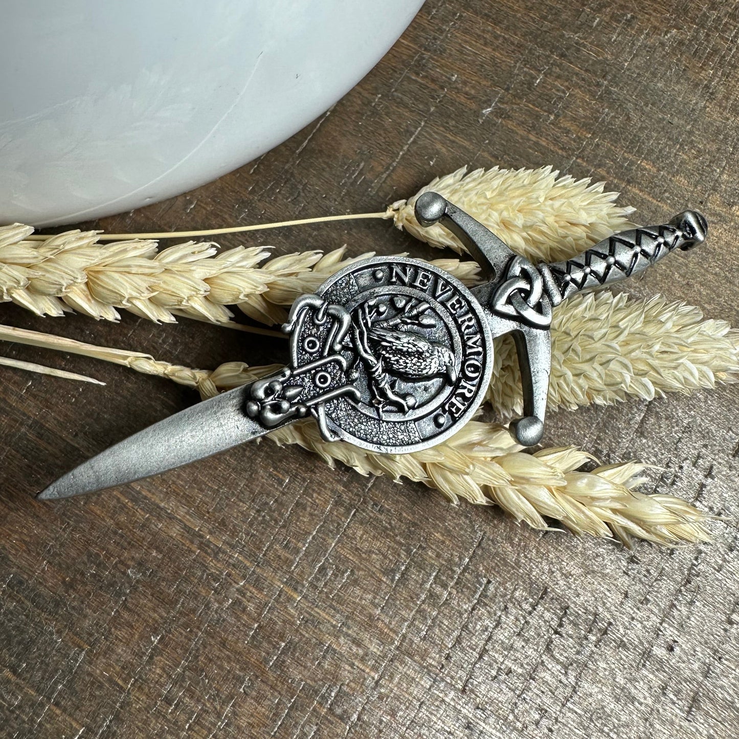Nevermore "The Raven" Kilt Pin - Handmade in Scotland