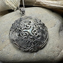 Load image into Gallery viewer, Pictish Triple Celtic Wolf Necklace

