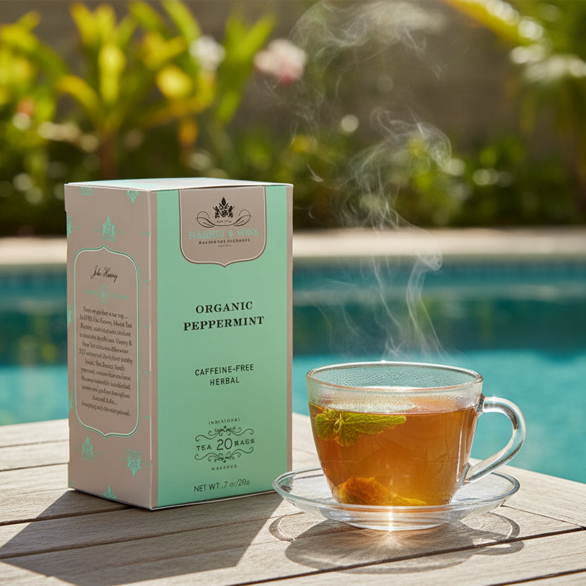 Organic Peppermint Herbal Premium Tea by Harney & Sons