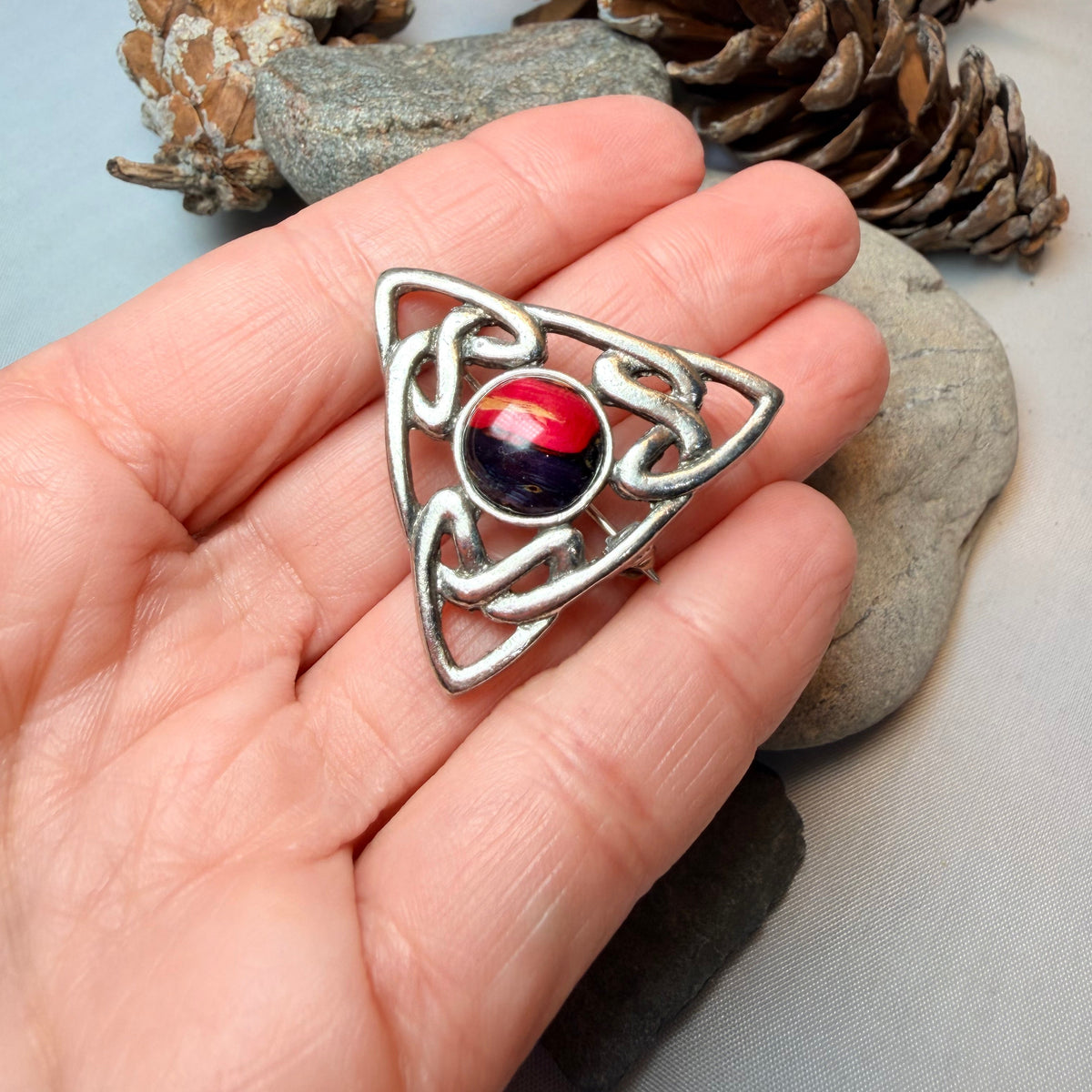 Heathergems Pictish Celtic Knot Brooch - Handmade in Scotland