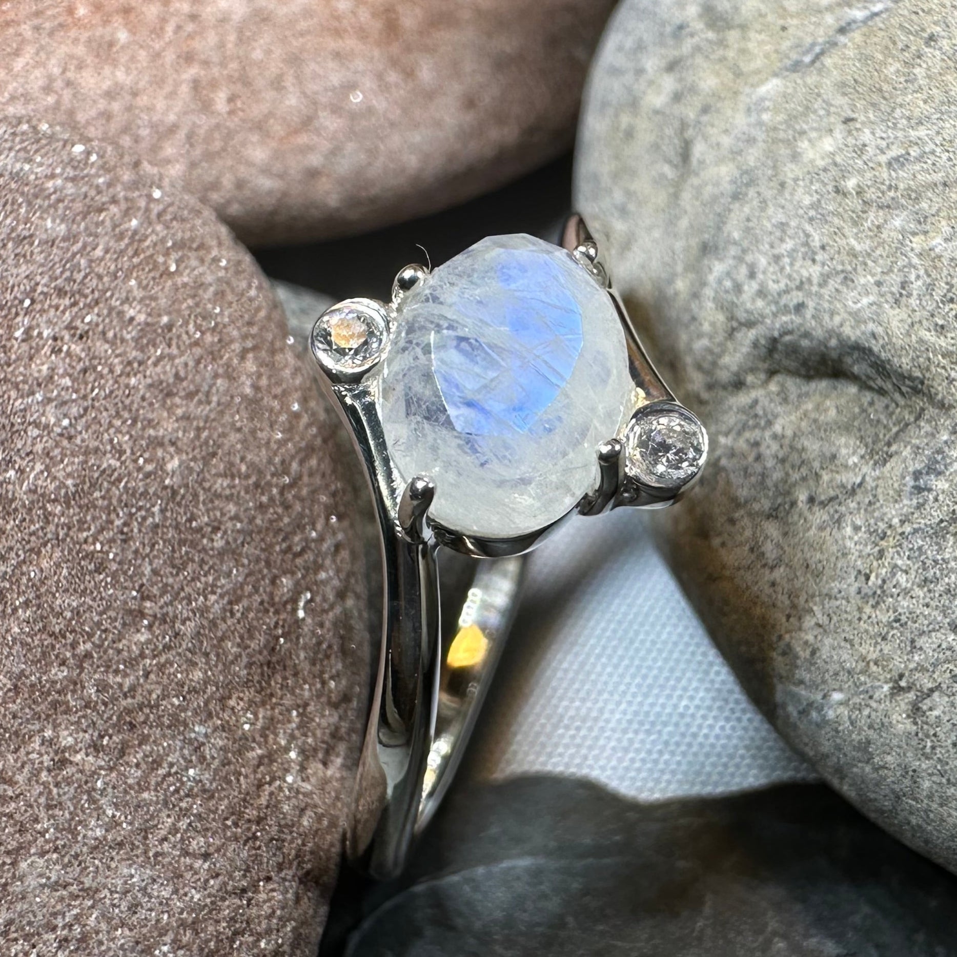 Lysandra Moonstone Ring — view 3