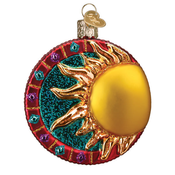 Jeweled Sun Ornament - Handblown Glass