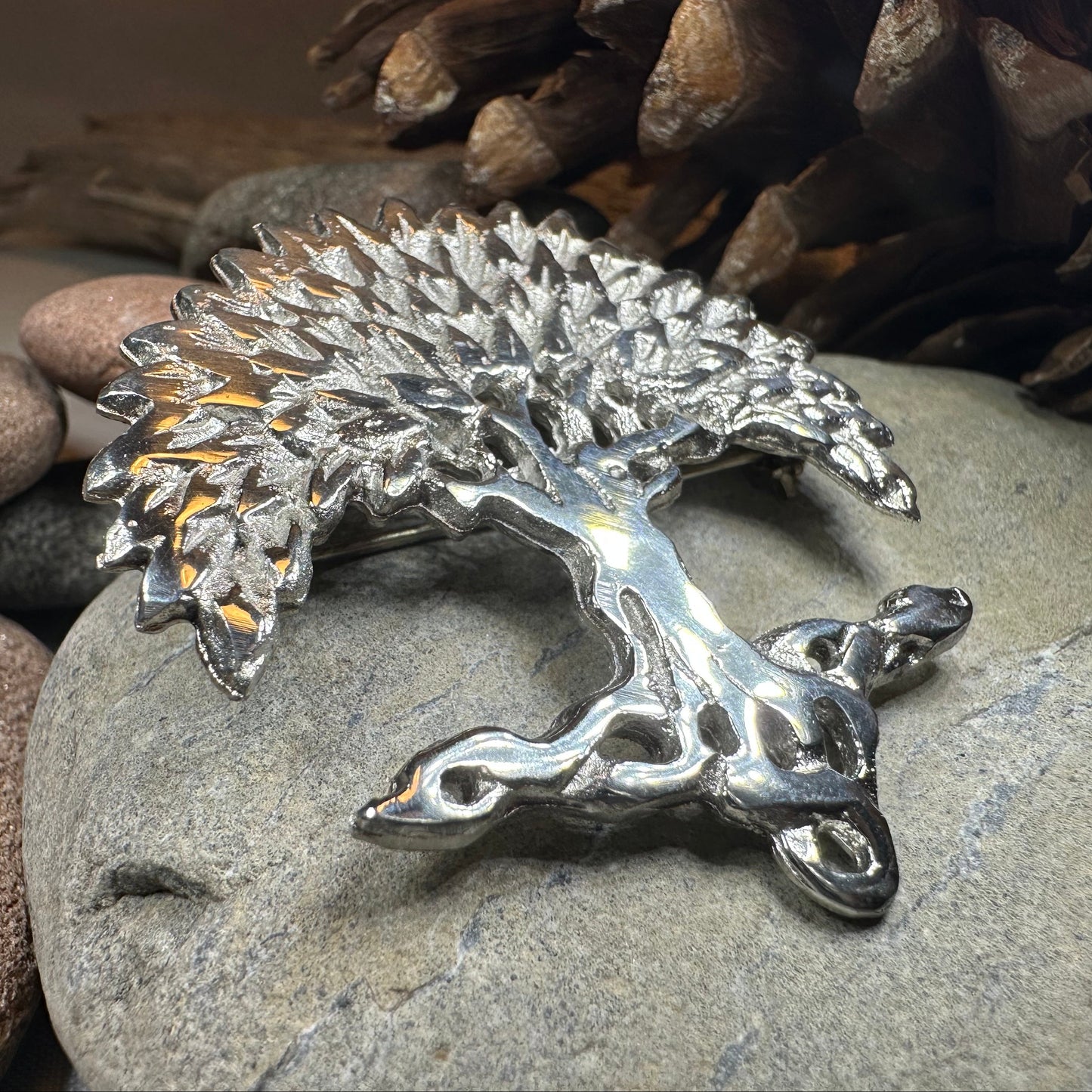 Scottish Tree of Life Brooch - Handmade in Scotland — view 8