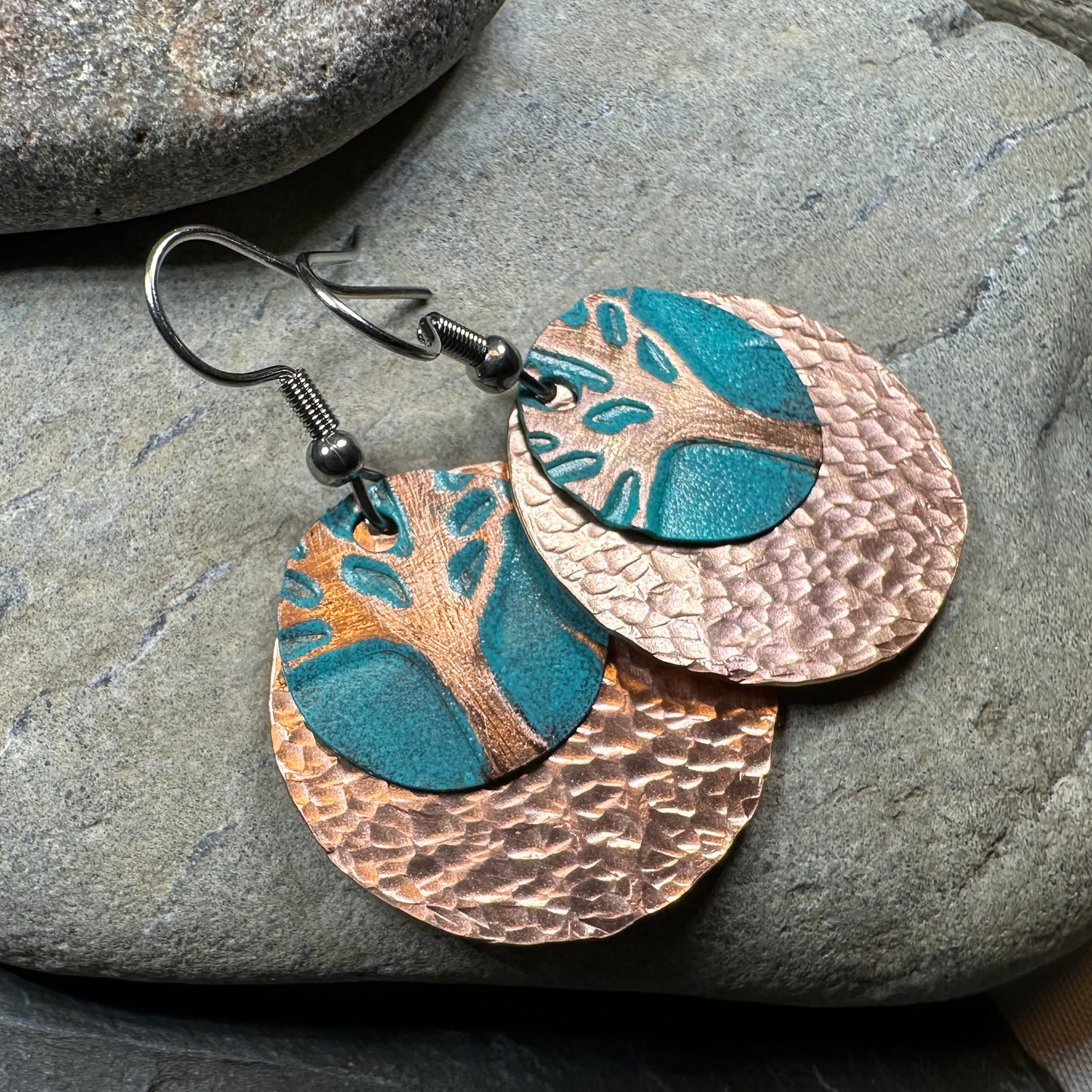 Daydream Tree of Life Copper Earrings — view 7
