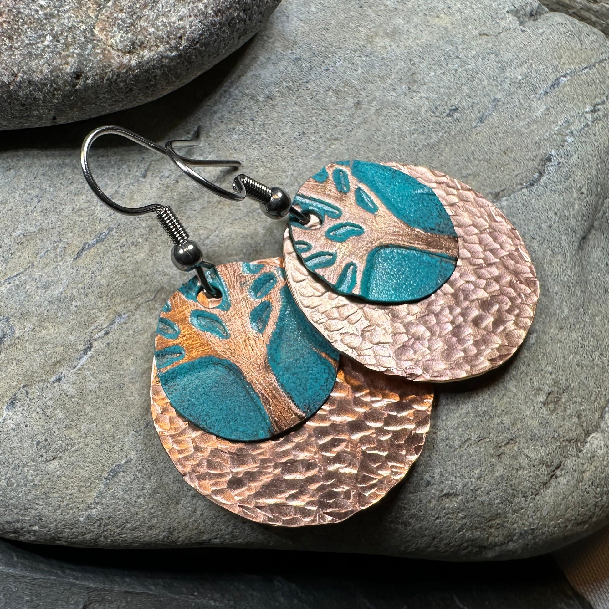 Daydream Tree of Life Copper Earrings — view 7
