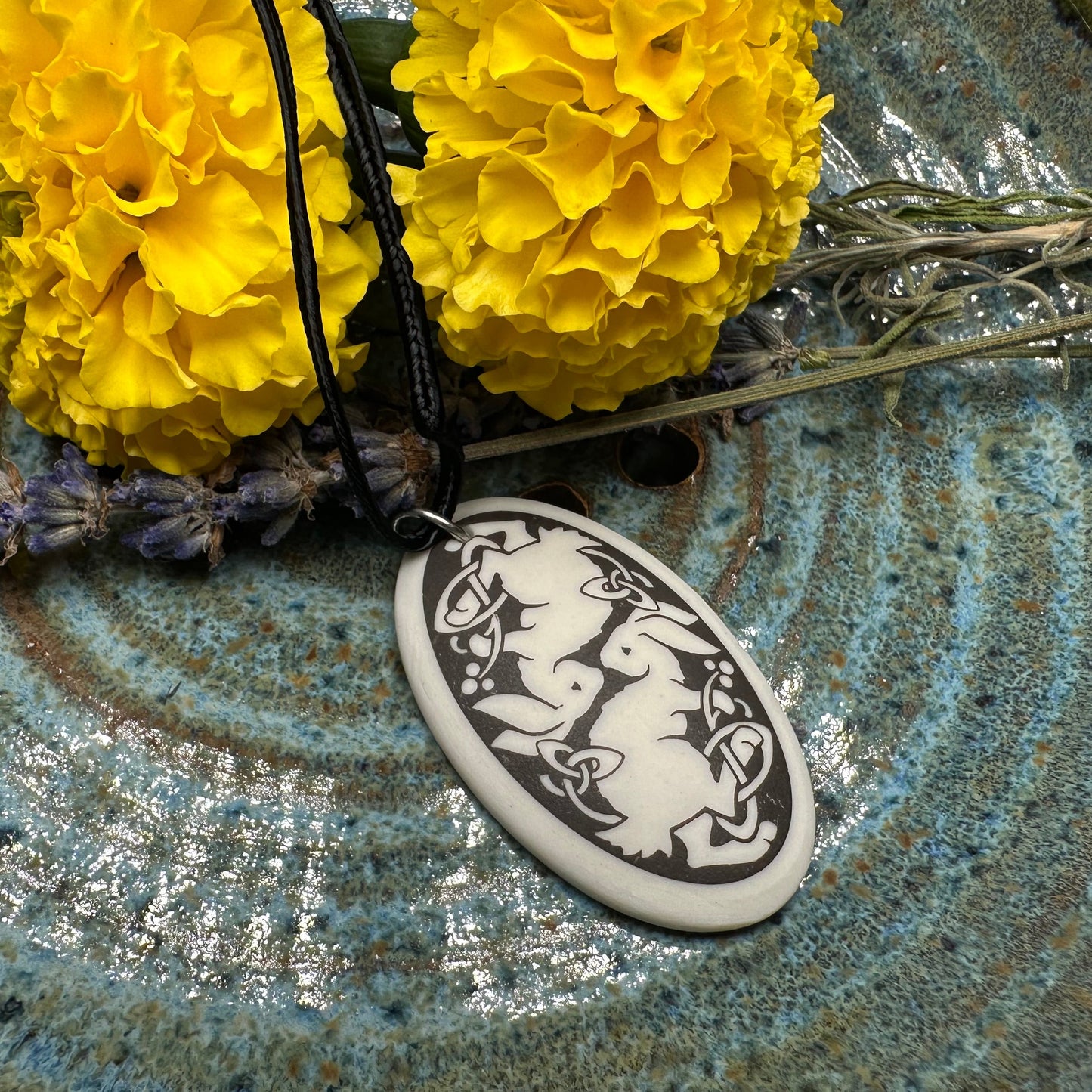 Artisan Celtic Rabbit Necklace - Handmade in the U.S.A.