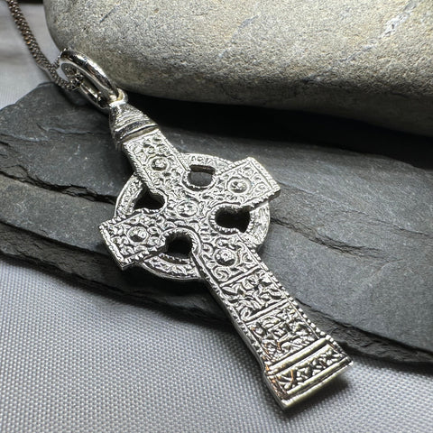 Load image into Gallery viewer, Artisan Irish Ahenny Cross Necklace - Made in Ireland
