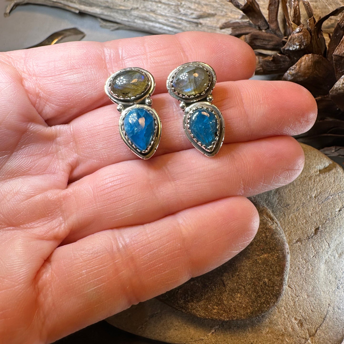 Desert Nights Post Earrings in Sterling Silver