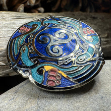 Load image into Gallery viewer, Celtic Birds Enamel Brooch
