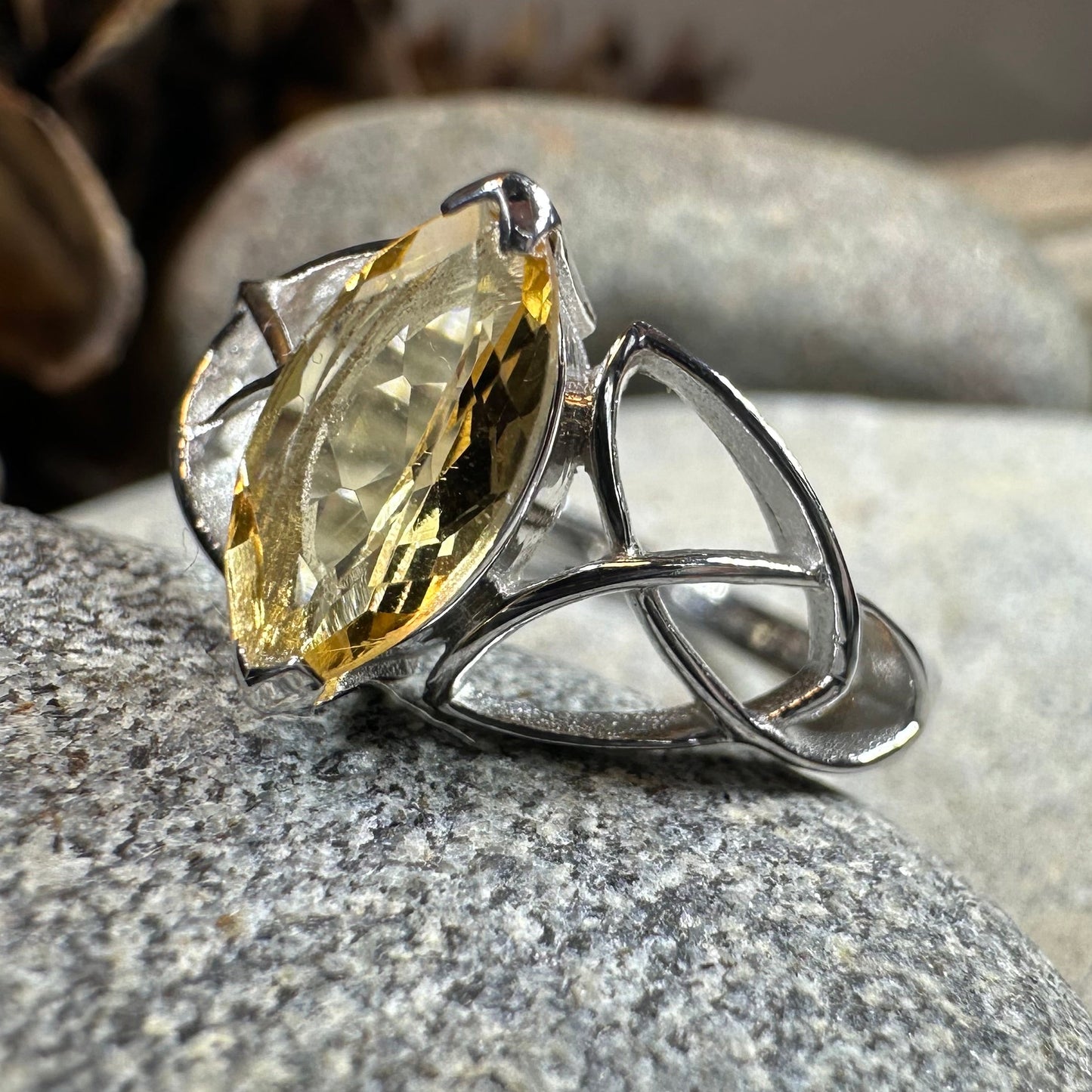 Millicent Celtic Trinity Knot Ring — view 14