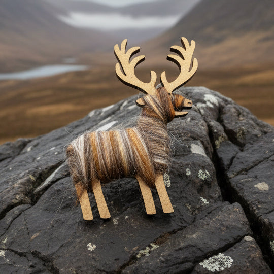 Scottish Highland Stag Scatter Pin - Handmade in Scotland