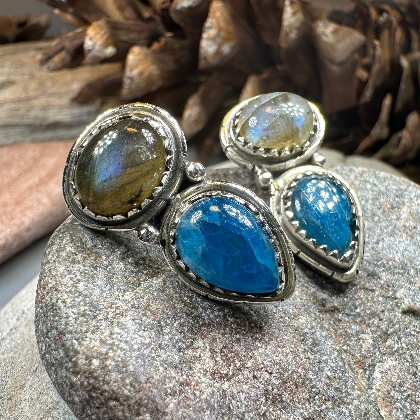 Desert Nights Post Earrings in Sterling Silver