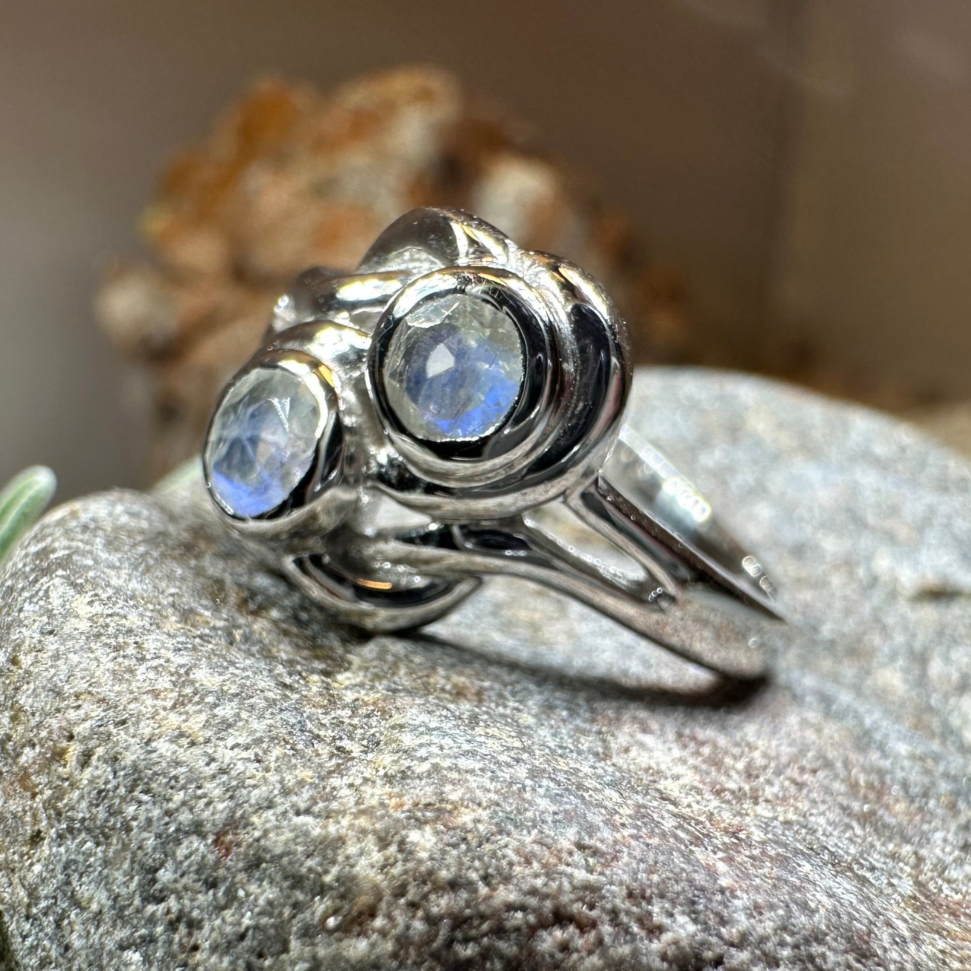 Goldevia Moonstone Ring — view 5