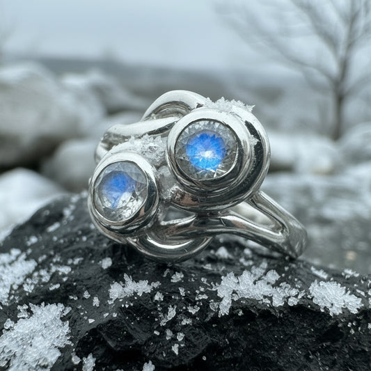 Goldevia Moonstone Ring — view 5
