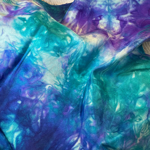 Load image into Gallery viewer, Hand Painted Salt Water Silk Scarf
