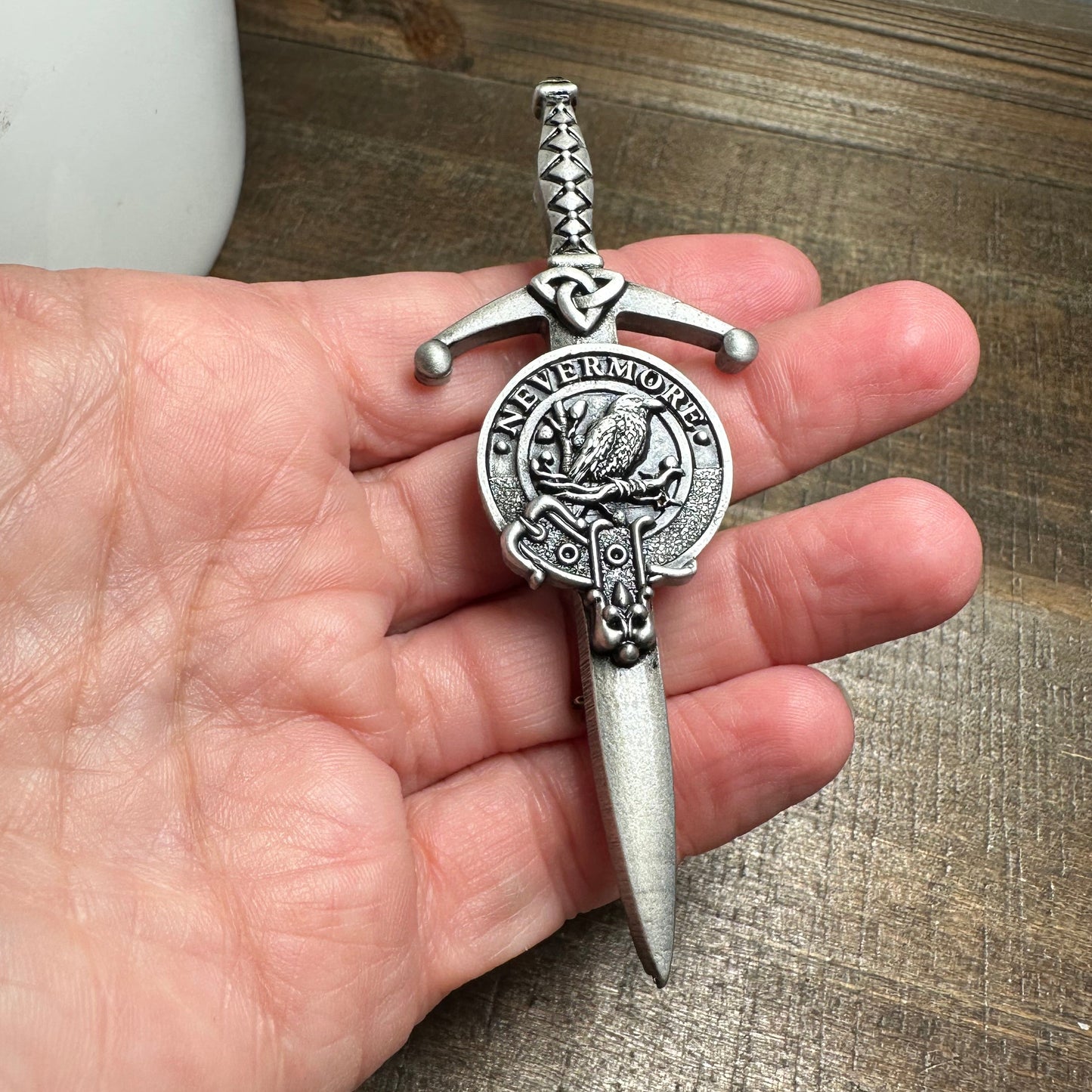 Nevermore "The Raven" Kilt Pin - Handmade in Scotland