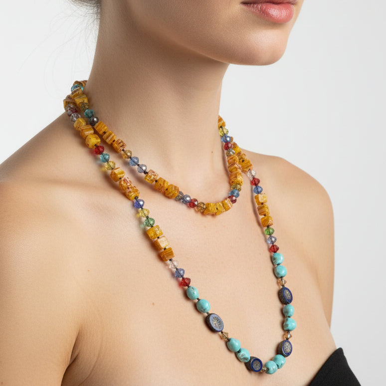 Tropical Carnival Long Necklace